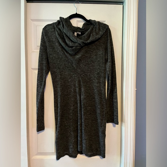 Dark brown see through sweater dress - Picture 1 of 2